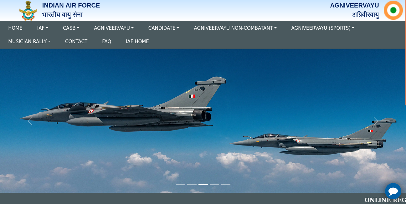 Indian Air Force  IAF Agniveervayu 02 2025 Registration Starts