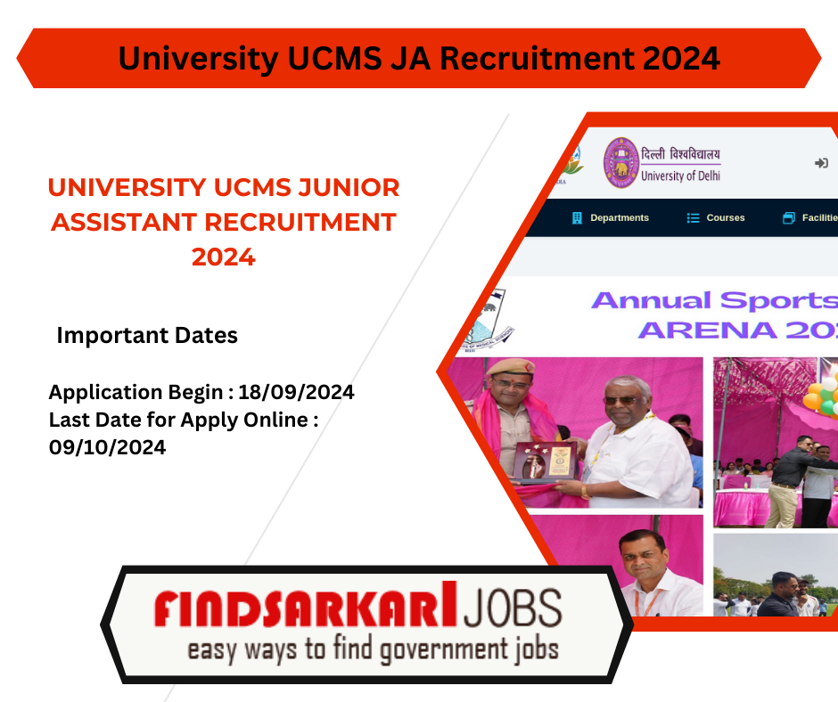 University UCMS Junior Assistant Recruitment 2024