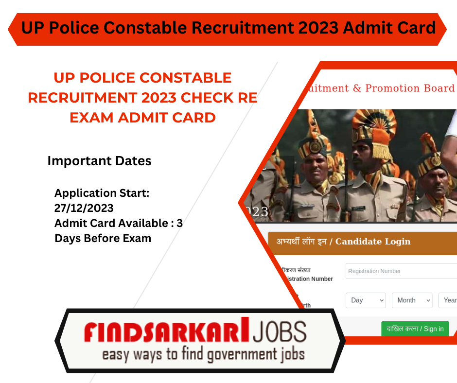 UP Police Constable Recruitment 2023 Check Re Exam Admit Card